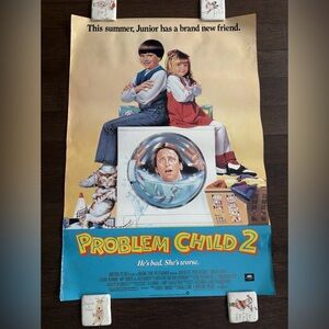 Problem Child 2 Original Movie Poster  27x39 Rolled Theater One Sheet 1991